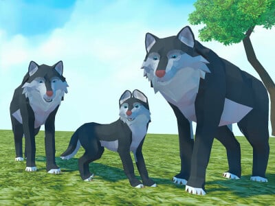Wolf Family Simulator juego en línea