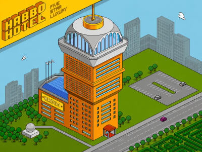 Habbo Hotel online hra