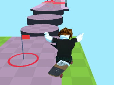 Obby: Skateboard Race online game