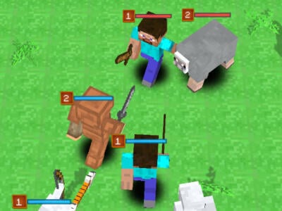 Minecraft: Create a Monster and Fight! online hra