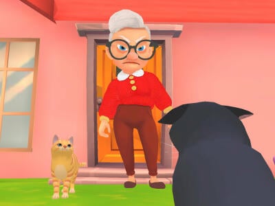 Cat and Granny 2 online hra