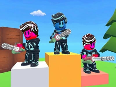 Obby Paintball: Online with Friends online hra
