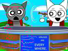 Sprunki: Talking Gray & Wenda News oнлайн-игра