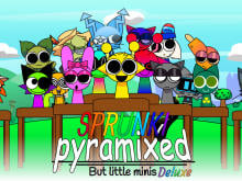 Sprunki Pyramixed: But Little Minis Deluxe oнлайн-игра