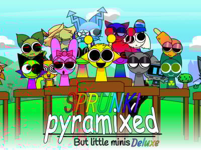 Sprunki Pyramixed: But Little Minis Deluxe oнлайн-игра
