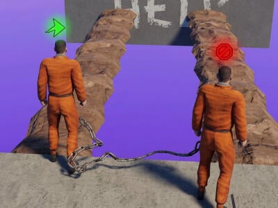 Chained Together: Co-Op Parkour online hra