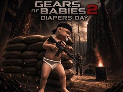 Gears of Babies 2: Diapers Day oнлайн-игра