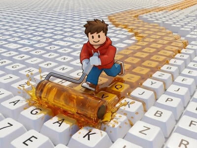 Paint My Keyboard oнлайн-игра