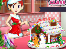 Sara's Cooking Class: Gingerbread House oнлайн-игра