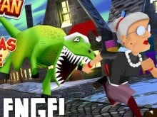 Angry Gran Run Christmas Village online hra