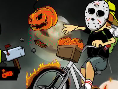 Newspaper Boy Halloween online hra