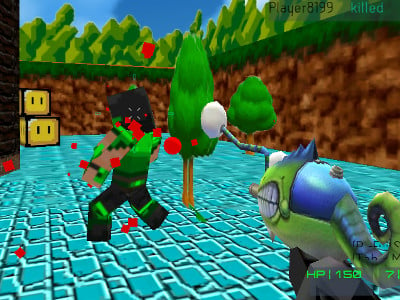 Paintball Fun: 3D pixel  online game