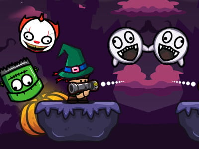 Bazooka and Monster 2 Halloween online game