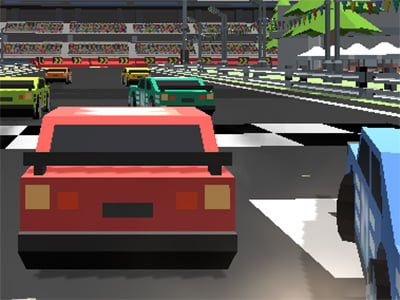 Pixel Racing 3D juego en línea