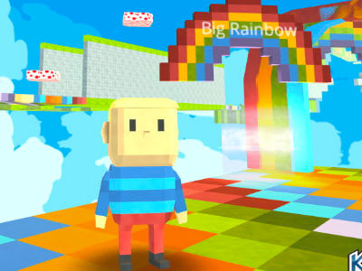 Kogama: Rainbow Parkour online hra