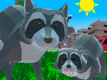Raccoon Adventure: City Simulator 3D juego en línea