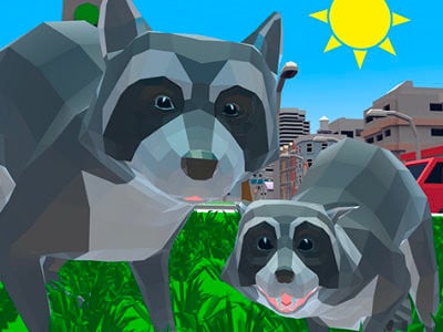 Raccoon Adventure: City Simulator 3D oнлайн-игра