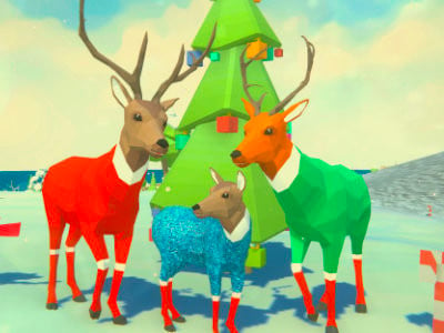 Deer Simulator Christmas juego en línea