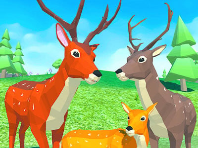 Deer Simulator: Animal Family 3D juego en línea