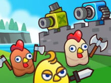 Merge Cannon: Chicken Defense juego en línea