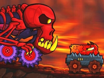 Car Eats Car: Volcanic Adventure juego en línea